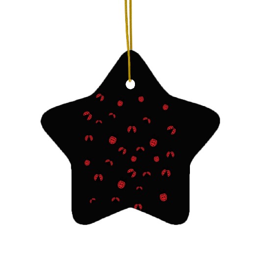 Ladybug or beetle Ceramic Ornaments