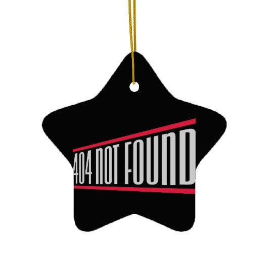 404 not found computer Ceramic Ornaments