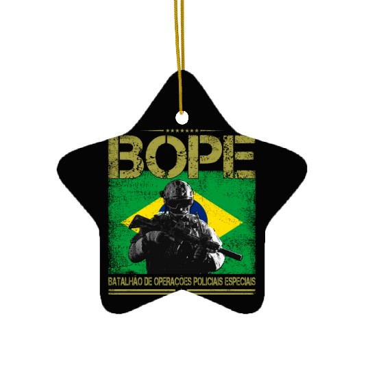 BOPE Brazil Police Special Forces Ceramic Ornaments
