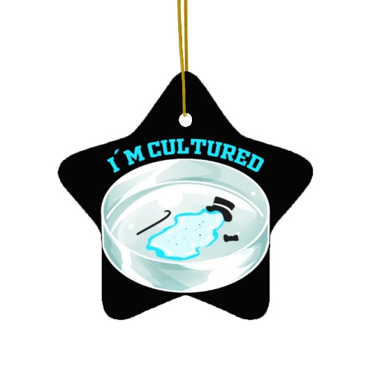 Microbiology Biology Teacher - Cultural Awareness Ceramic Ornaments