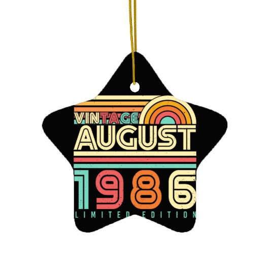 August 1986 Retro Ceramic Ornaments
