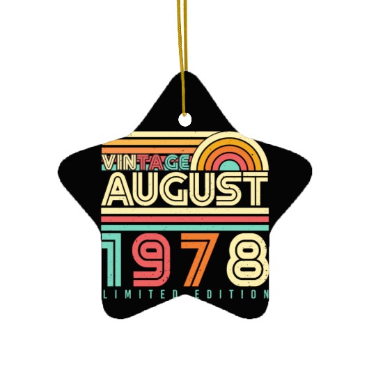 August 1978 Vintage Ceramic Ornaments