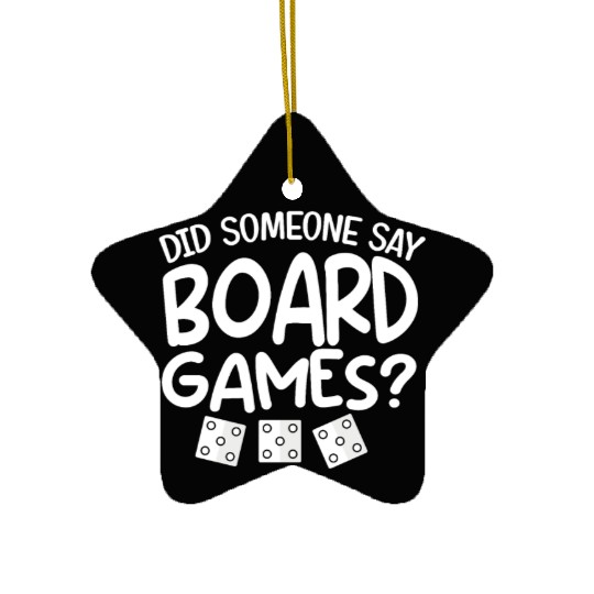 Funny Board Game Gifts For Men Women Card Gamer Ceramic Ornaments
