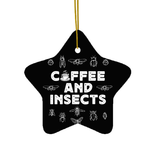 Entomology Insect Coffee Lover Bugs Moths Ceramic Ornaments