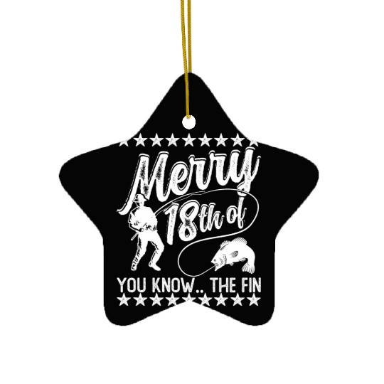 Joe Biden Fishing Ceramic Ornaments