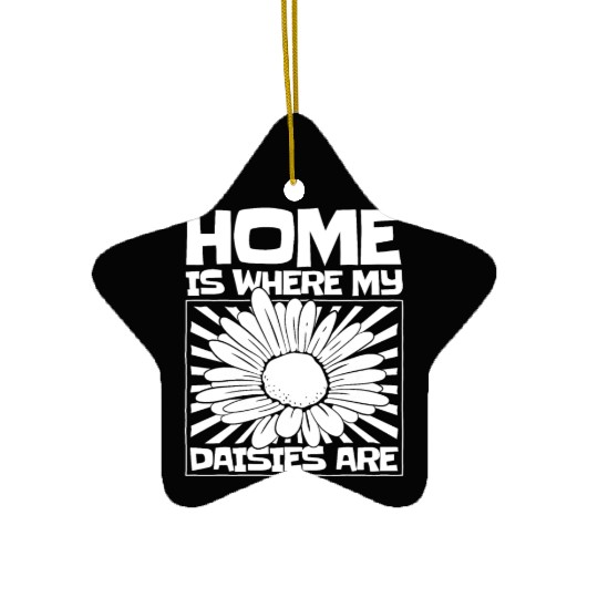 Daisy Garden Gardening Gardener Ceramic Ornaments