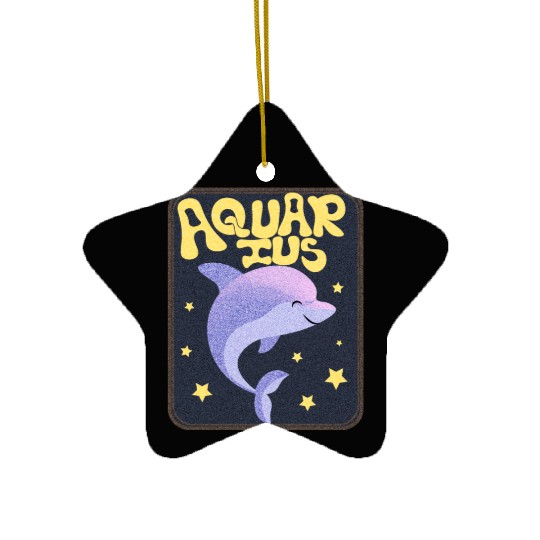 Aquarius Sign Animal Ceramic Ornaments