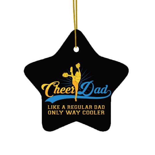 Cheer Dad Cheerleader Daddy T Ceramic Ornaments