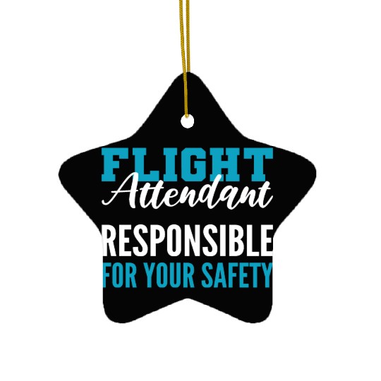 Responsible for Safety Cabin Crew Gift Ceramic Ornaments
