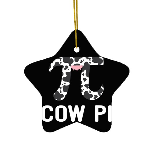 Pi Day Cow Pi Ceramic Ornaments for Pi Day Ceramic Ornaments Math Teacher