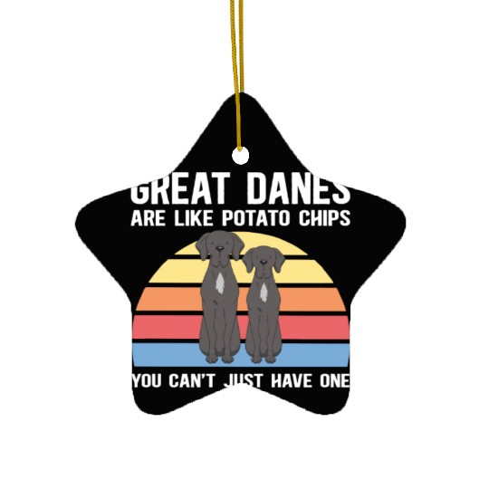 Great Danes Are Like Great Dane Dogs Ceramic Ornaments