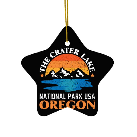 The Crater Lake National Park USA Oregon America Ceramic Ornaments