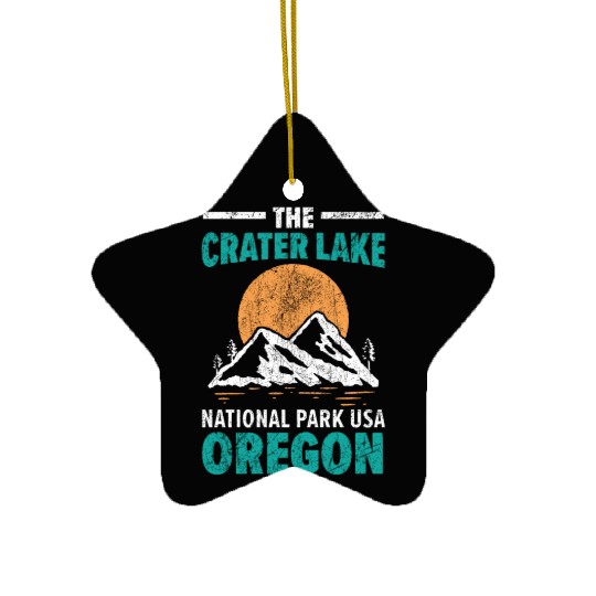 The Crater Lake National Park USA Oregon America Ceramic Ornaments