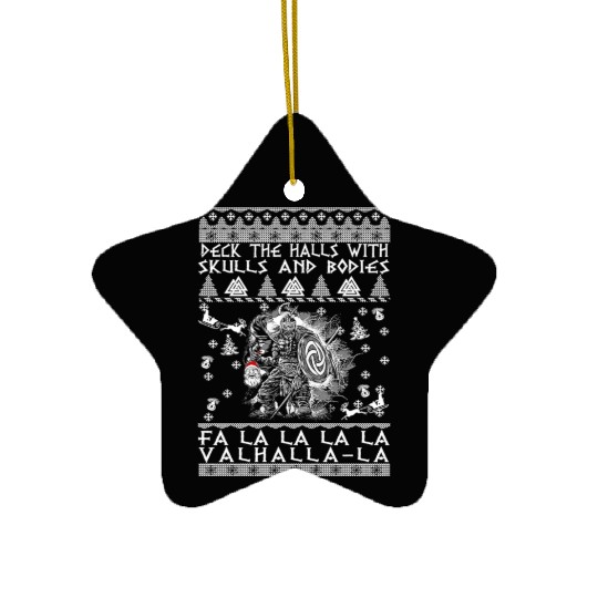 Deck The Halls Fa Valhalla La Ceramic Ornaments