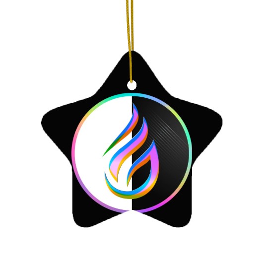 The Crystal Flame of Transmutation Ceramic Ornaments