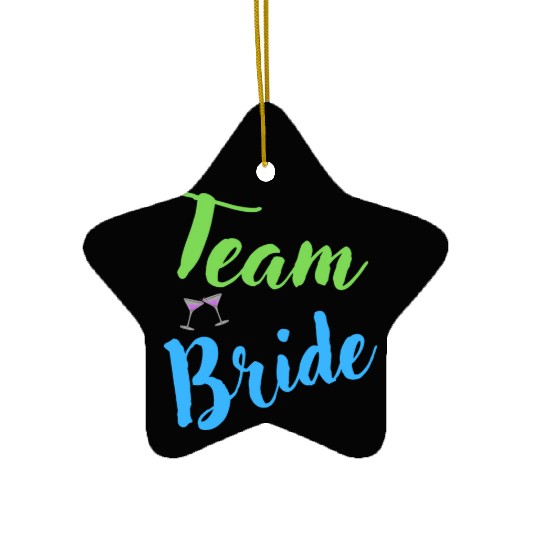 Team Bride Bachelorette Party Hen Party Ceramic Ornaments