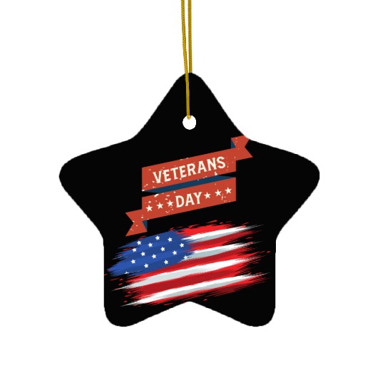 Thank You Veterans l Veterans Day Gift Idea Ceramic Ornaments