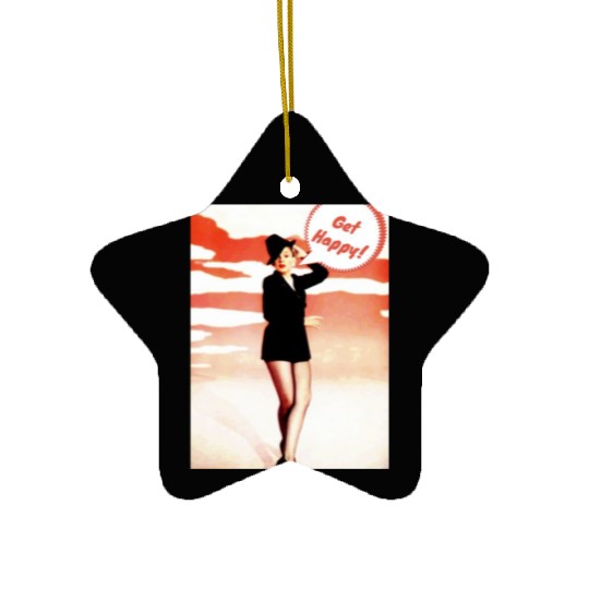 Classic Girl Meme Ceramic Ornaments