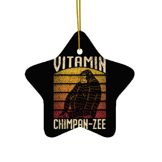 Vitamin Chimpanzee Monkey Animal Zookeeper Ceramic Ornaments