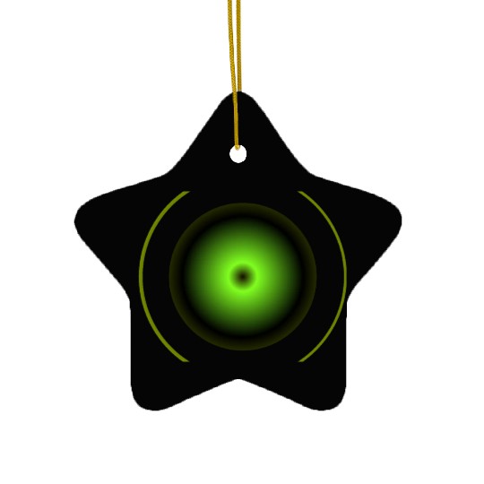 Shapes dark green Ceramic Ornaments