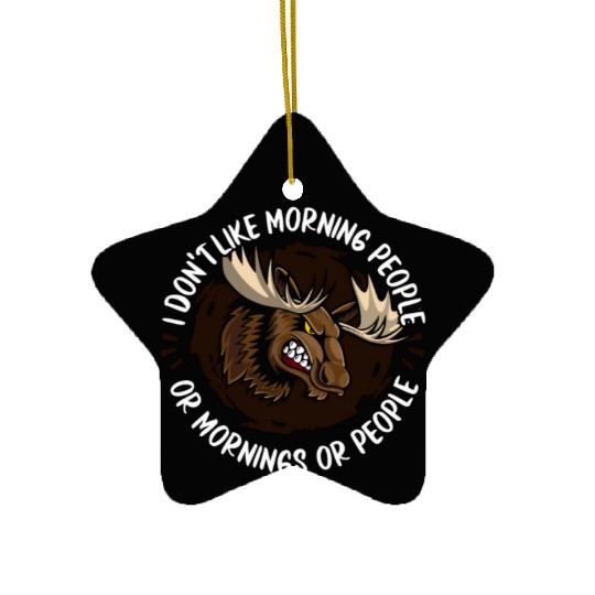 Moose Elk Hunting Ceramic Ornaments
