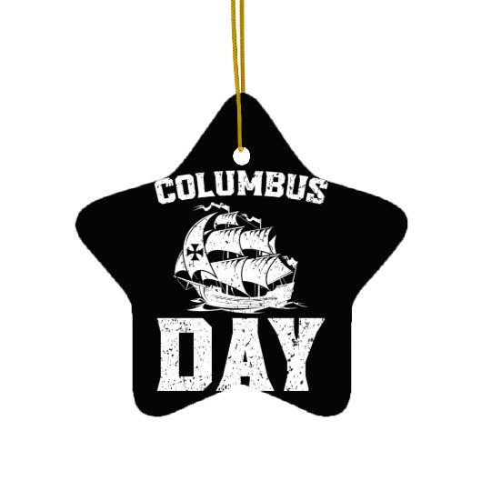 Columbus Day Christopher Columbus Italian American Ceramic Ornaments