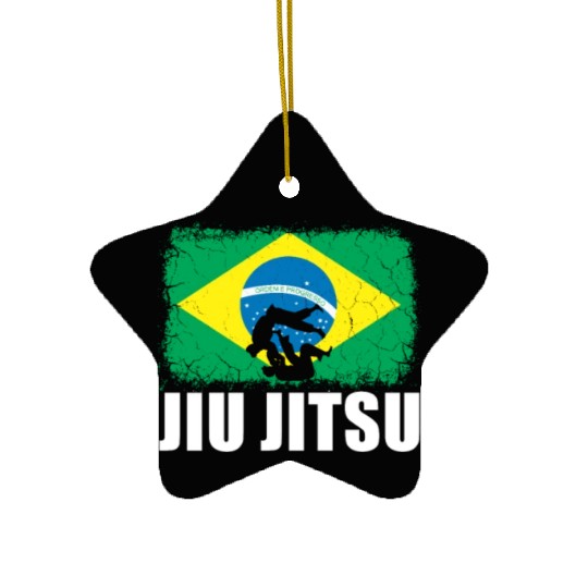 BJJ Gi Brazilian Jiu Jitsu Martial Arts Ceramic Ornaments