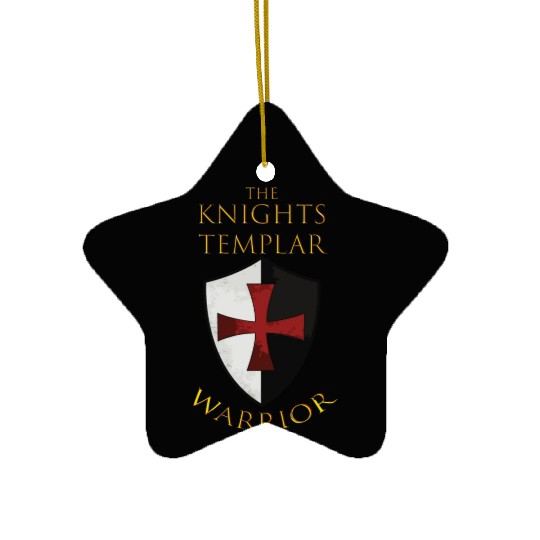 Knights Templar Christian Religious Warrior Oath Ceramic Ornaments
