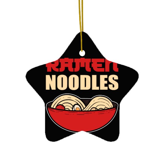 Ramen Noodles Chef Gift Ceramic Ornaments