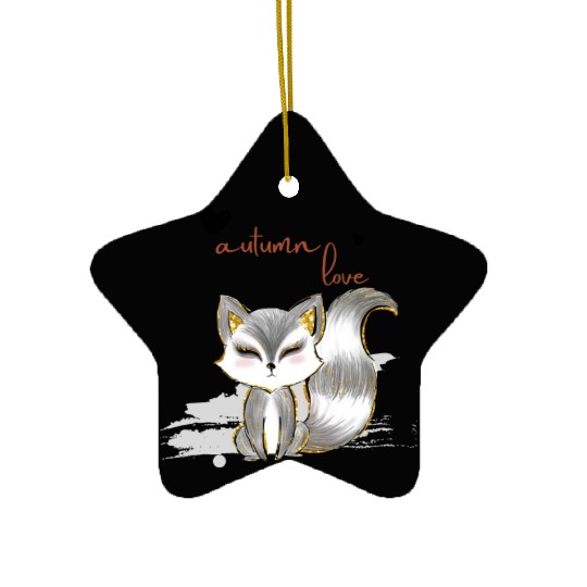 Leaf Autumn Tree Orange Fall Leaves Season Ceramic Ornaments