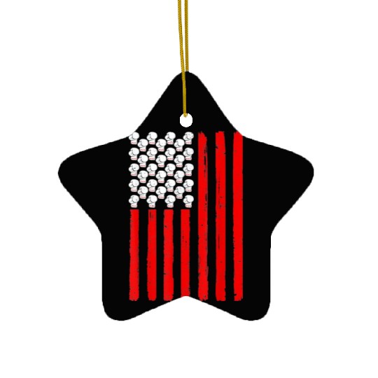 4th Of July Boxing Lover Ceramic Ornaments