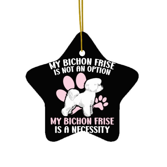 Bichon Frise Dog Lover Dog Breeder Puppy Paw Love Ceramic Ornaments