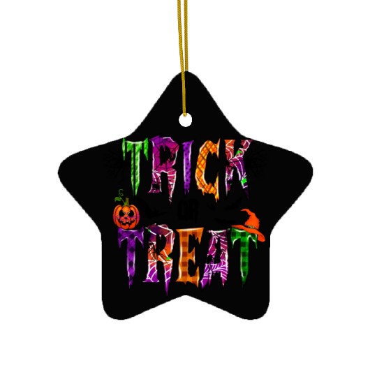 Trick or Treat Ceramic Ornaments