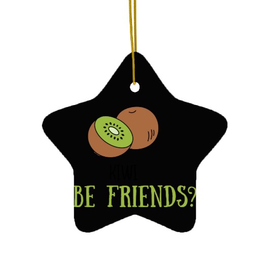 Kiwi be friends? Ceramic Ornaments