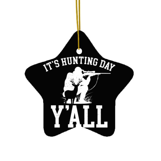 Buck Deer Hunting Hunter Girl It's Ceramic Ornaments