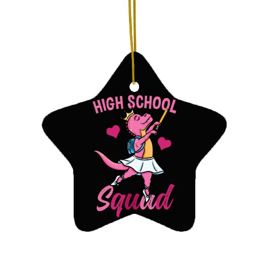 High School Squad Ballet Back To School Girls Ceramic Ornaments