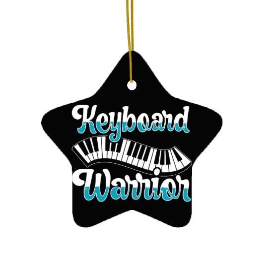 Keyboard Warrior Piano Musician Pianist Music Ceramic Ornaments