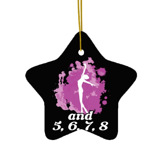 And 5 6 7 8 Ballerina Instructor Ballet Dancer Ceramic Ornaments