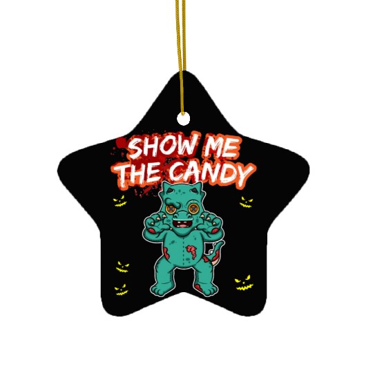 Show Me The Candy Halloween Costume Trick Or Treat Ceramic Ornaments