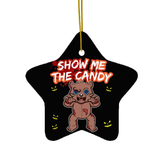 Show Me The Candy Halloween Costume Trick Or Treat Ceramic Ornaments