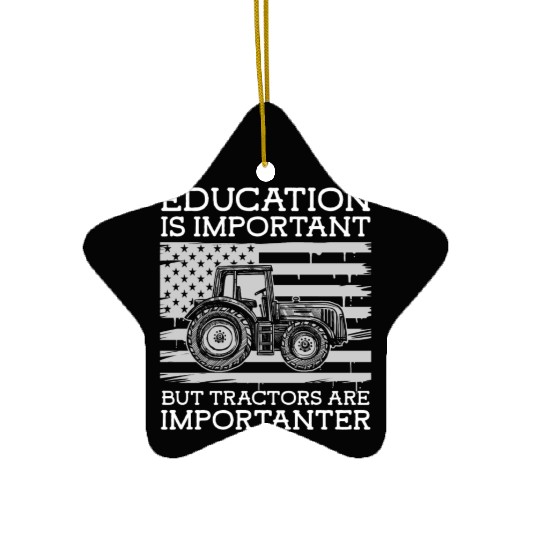 Harvester Agriculture Career Ceramic Ornaments