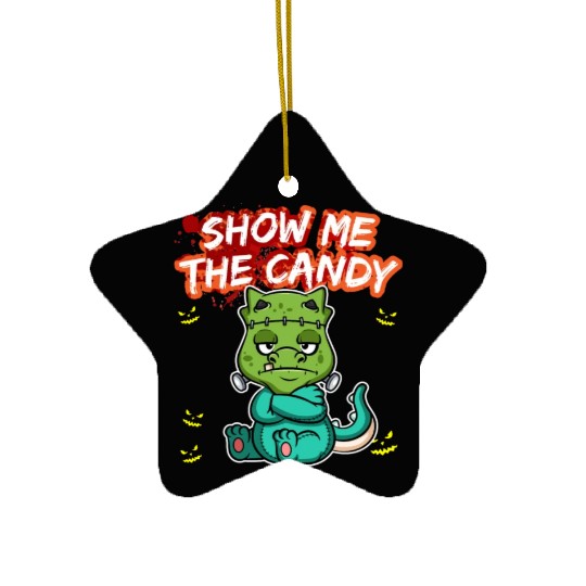 Show Me The Candy Halloween Costume Trick Or Treat Ceramic Ornaments