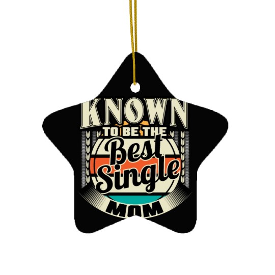 Single Mom Mom Son Gift Idea Ceramic Ornaments