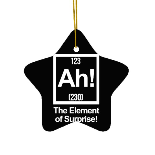 AH! THE ELEMENT OF SURPRISE! Ceramic Ornaments