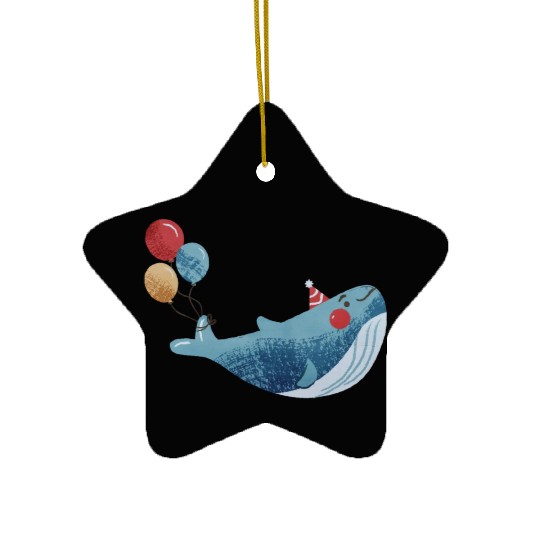 Whale Squad Whale lover Whale Graphics Ceramic Ornaments