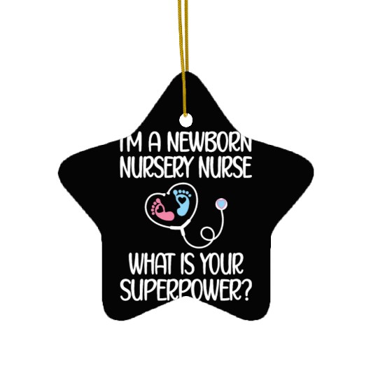 Newborn Nursery Nurse Newborn Nursery Nursing Gift Ceramic Ornaments