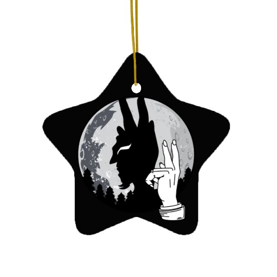 Devil Shadow Puppet Evil Satan Lucifer Anrtichrist Ceramic Ornaments