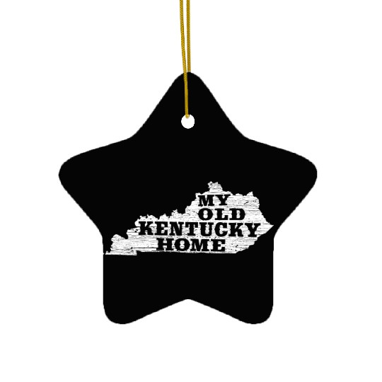 My Old Kentucky Home State Vintage Rustic Chic Ceramic Ornaments