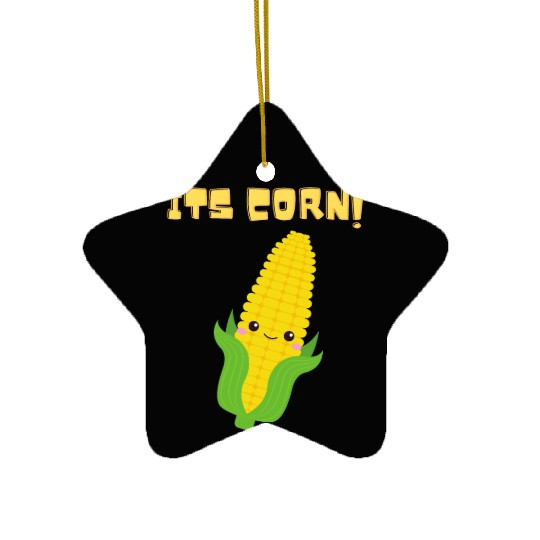 It's Corn! Corntastic Design Corn Kid Ceramic Ornaments