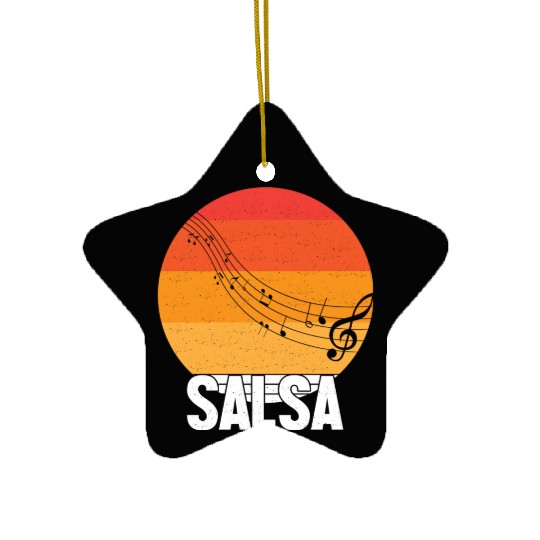 Retro Salsa Dance Ceramic Ornaments